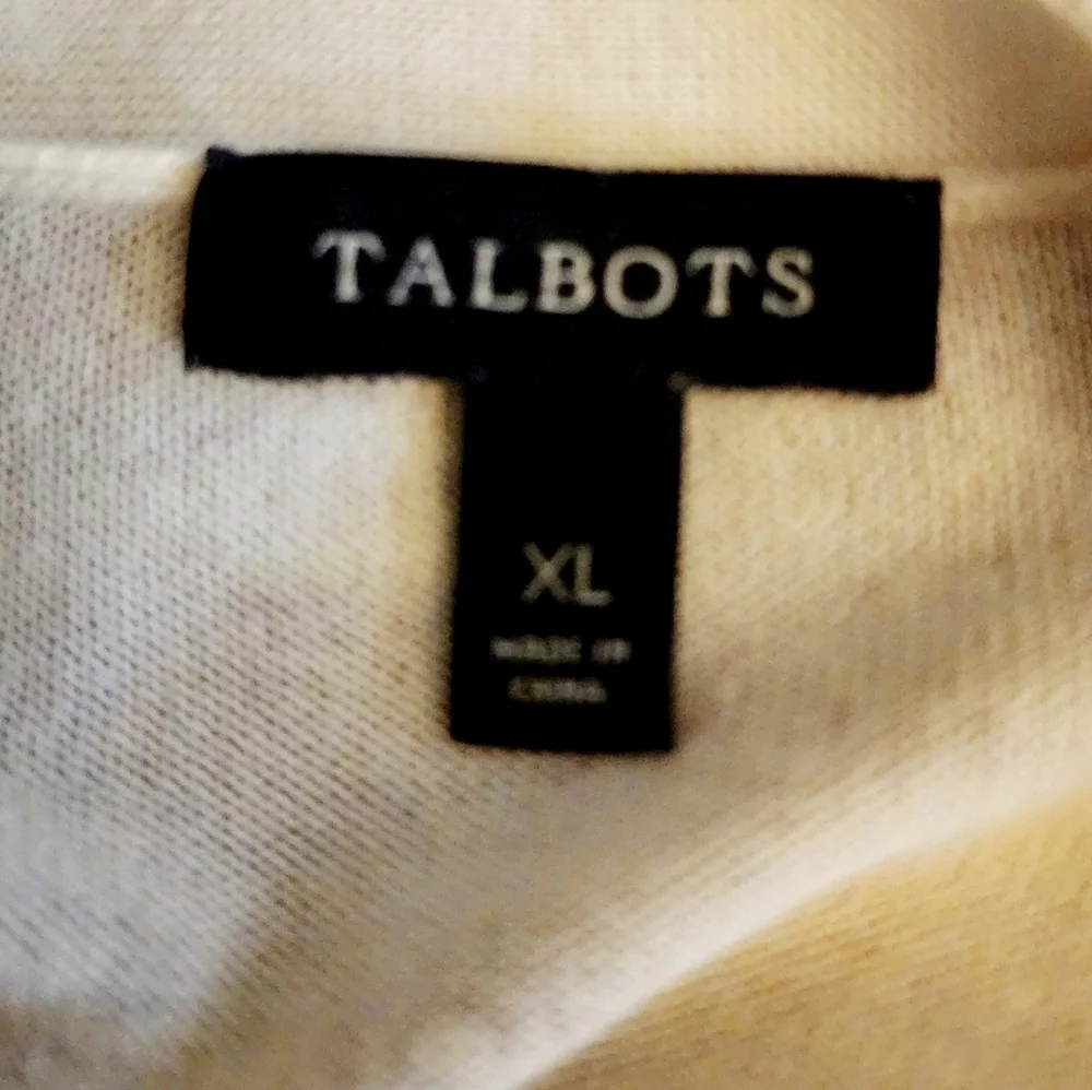 Talbots Paisley lightweight sweater